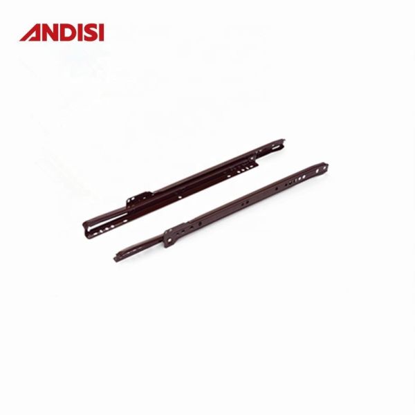 0.8/1.0/1.2 mm Powder Coated Drawer Slide with Steel Material and Nylon FGV Rollers
