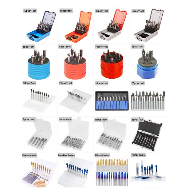 1/4 Shank Carving Cutting Grinding Drilling Polishing Tools 6mm Double Cut Tungsten Carbide Burr