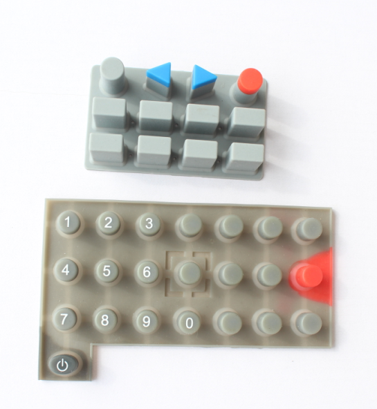 Customized Silicone Button Control, Digital Buttons, Screen Printed Numbers