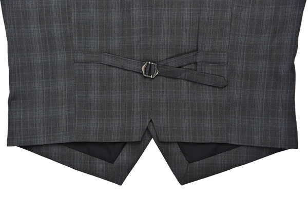 Business Mens Fashion Vest Office Worker Dark Grey Check Color Customers Option