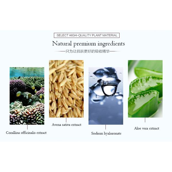 Moisturizing Sheet Face Mask Sodium Hyaluronate Aloe Vera Natural Silk Facial Mask