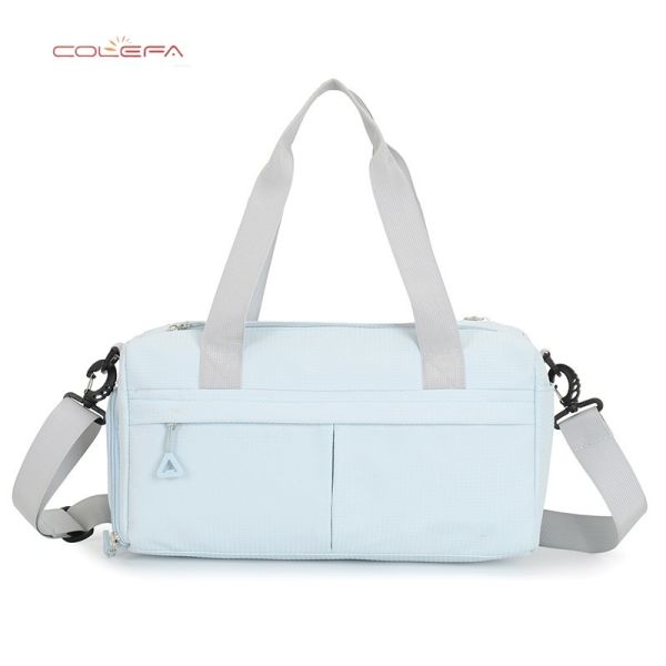 New Yoga Fitness Bag Nylon Waterproof Fabric Wet/Dry Separation Design Large Capacity Sports Training Bag Casual Short Trip Bag