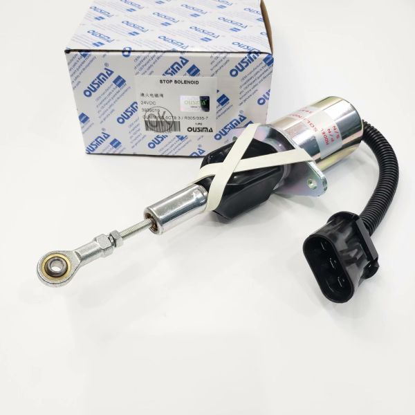 OUSIMA Fuel Shutdown Solenoid Valve 3939019 Shut off solenoid For CUMMINS 6CT8.3 R305 335-7