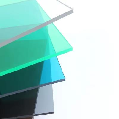 Poids léger 1-18 mm Plaque de polycarbonate de toiture en plastique transparent