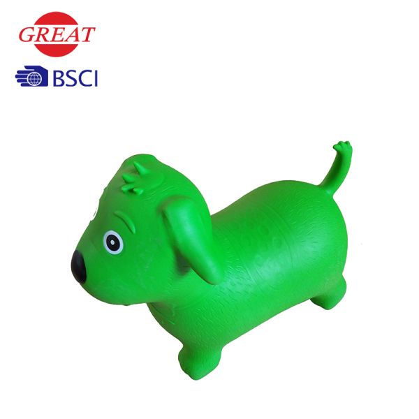Inflatable Dog Space Hopper , Green Hopper Ball 52*47*25cm Plastic Bags / Box Packing