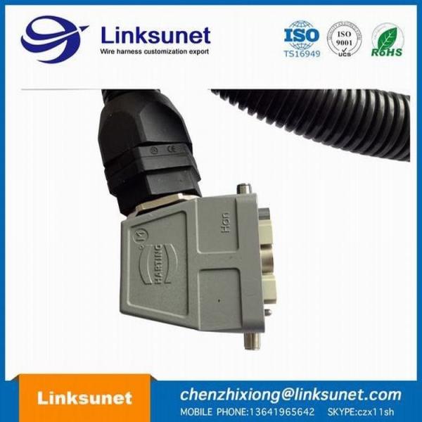 Large Current Customized Harting Heavy Duty Connectors CONN HOOD Side Entry SZ6B M25