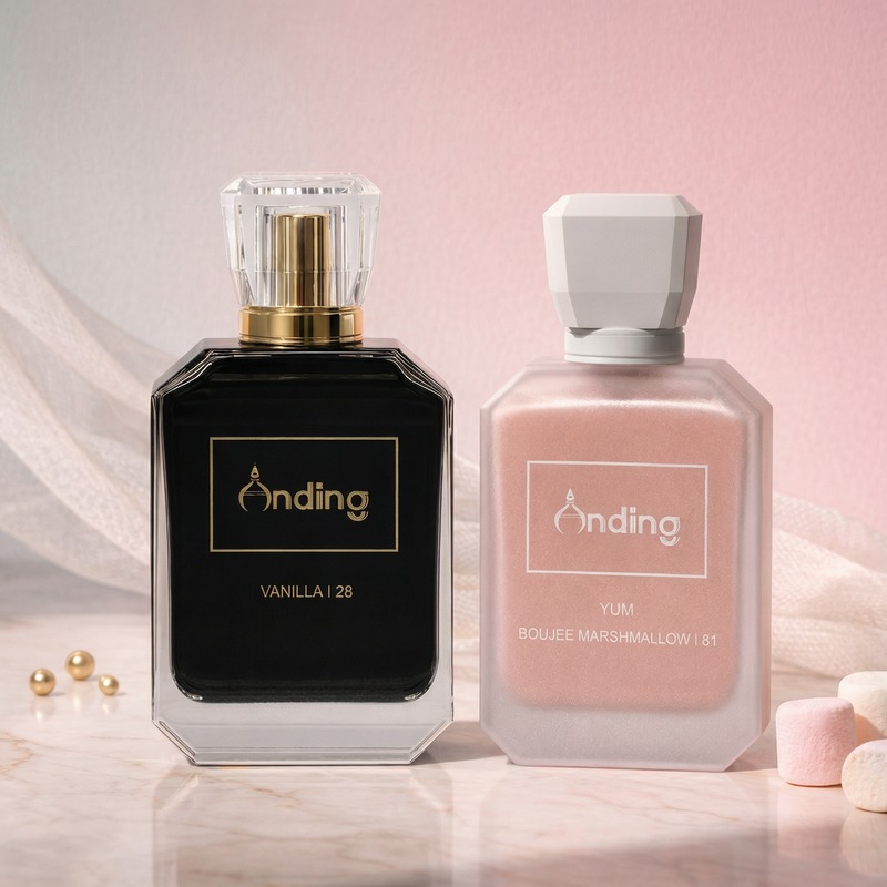 100ml Glass Perfume Bottles Empty Octagon Shape Acrylic Cap Crimp Neck Spray