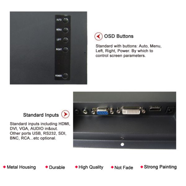 1920 * 1080 exposição do Lcd do tela táctil de Tft, monitor industrial legível do toque de Sun