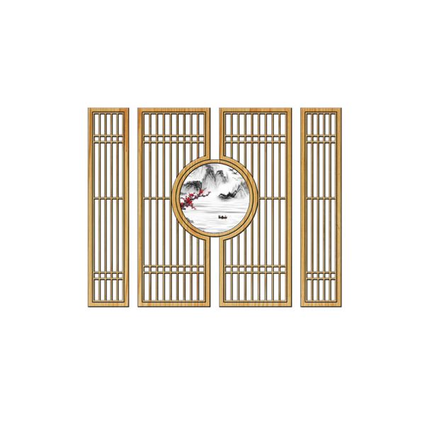 Partition Entrance Assembly Line Aluminum Profile Grille Living Room Hollow Decorative