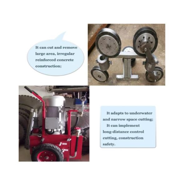 1300r/Min Diamond Saw Machine Hydraulic Diamond Rope Cutting Machine