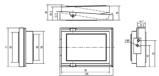 Клапан педали путя алюминиевого сплава 3 пневматический миниый,» клапан с педальным управлением педали G1/4