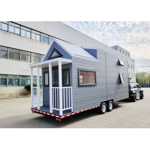 Furnished Prefab Modular Tinyhouse On Wheels Easy Transport  Modern Tiny Home
