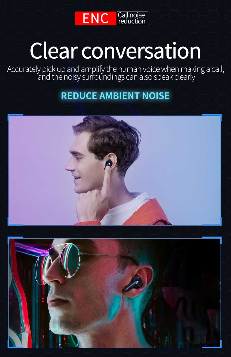 Шум наушника Джерри 6976 HI умный отменяя Bluetooth Earbuds F69