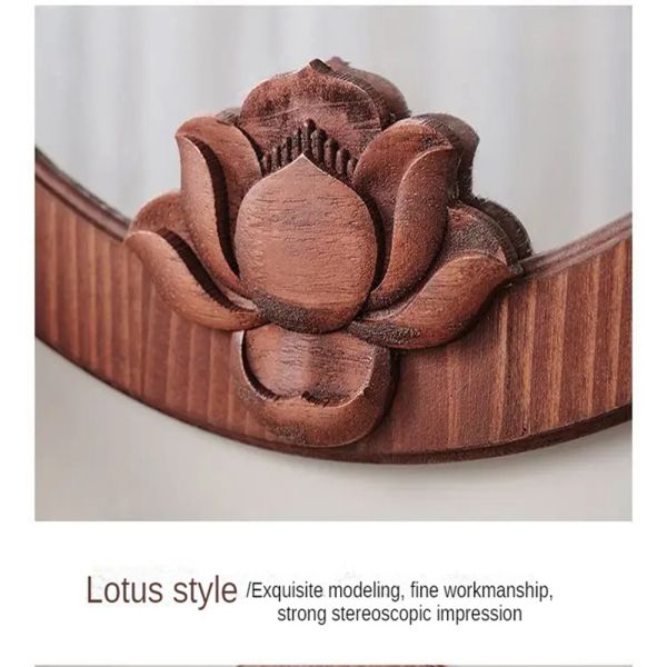 Деревянное зеркало для гостиной в стиле современного дизайна