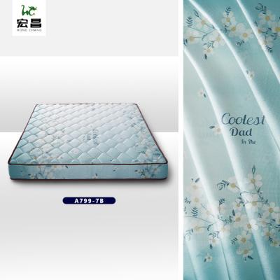 Psiquiatra imprimível azul da tela do colchão do jacquard do poliéster 65g-100g resistente
