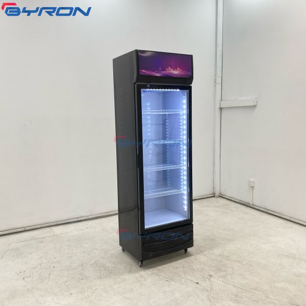 Direct Cooling Single Door Display Fridge Commercial Beverage Fridge