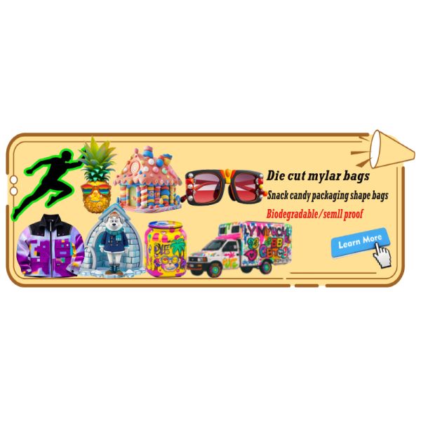 Biodegradable Custom Plastic Bags LDPE Mylar Odor Proof Preservation Packaging for Fruits Snacks Sauce Printed Logo