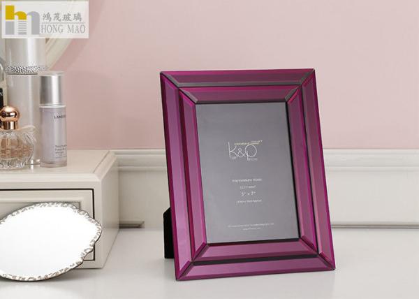 Bevelled Edge Mirror Glass Photo Frames OEM Design Wear - Resistance
