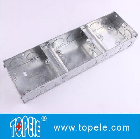 25mm,35mm Steel BS4568 GI Box / Terminal One Gang GI Box, Electrical Boxes And Covers