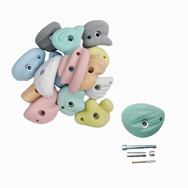Multiple Color Kids Playground Parts fiberglass climbing holds ASTM Approved