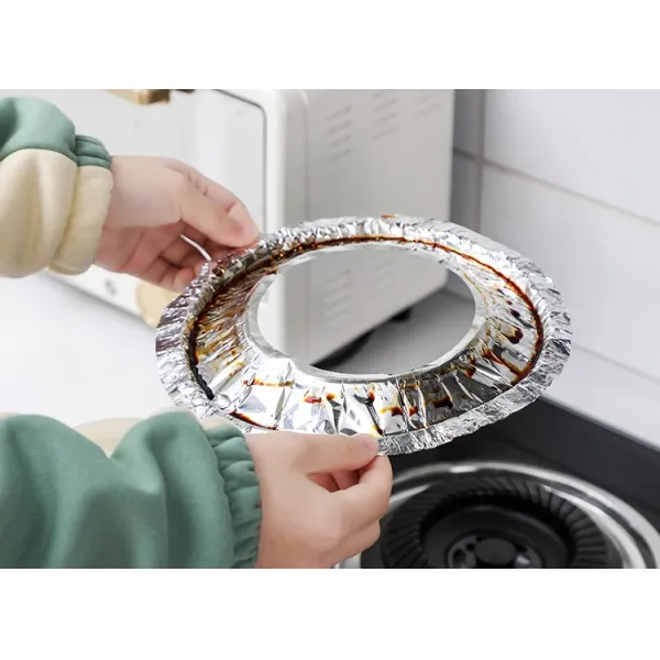 Trivets Kitchen Accessories 10Pcs Aluminum Foil Cleaning Pad Covers for Gas Oven and Stove