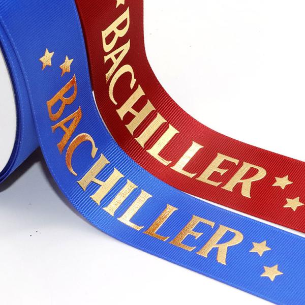 Custom Grosgrain Ribbon With Gold Foil Logo – Ideal For Gift Boxes & Garment Branding