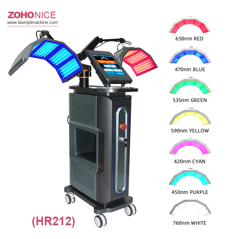 Double PDT 7 Color Skin Rejuvenation Scalp care Pdt Led Light Therapy Machine