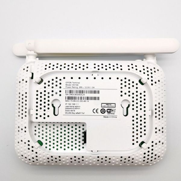 Модем ftth wifi GEPON ONU ONT маршрутизатора 1ge 3fe 1tel 2.4ghz 5dbi wifi Hisilicon HK739 GEPON ONT