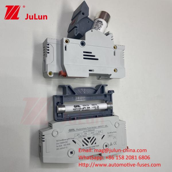 10*38mm GPV 1000VDC 32A FUSE Din Guide Fuse Holder For Easy And Secure Installation