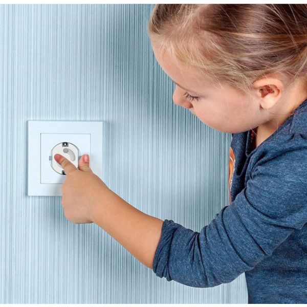 Plug Socket Child Safety Outlet Covers EU Type ABS Material SGS Certificated