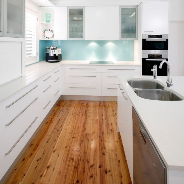 Modern Design Kitchen Pure White Flat-panel Lacquer Kitchen Cabinets For Villa