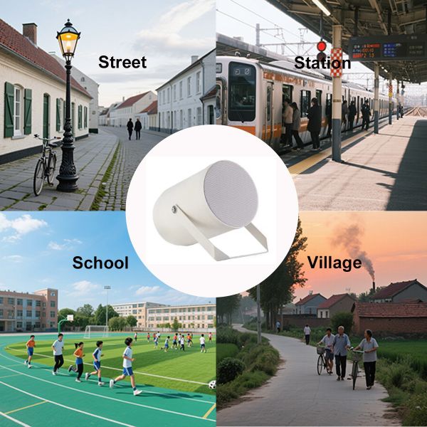 20W/10W 6 Inch Full Range Speaker Sound Projector Speakers ABS Outdoor IP55 Waterproof for Noisy Environment