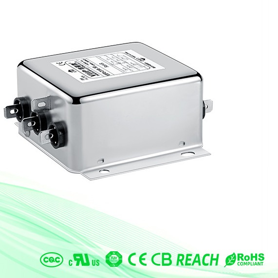 380V 440V 3 связывают проволокой трехфазный фильтр EMI для системы управления производственным процессом