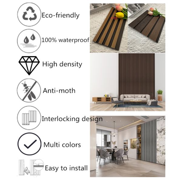Superior Thermal Insulation Moisture Water Resistance PS wall panel for interior wall decoration