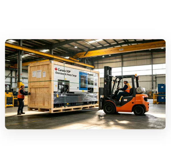 Canada DDP Shipping Oversized / Heavy Cargo Air Freight With Local Truck Last Mile Courier Delivery