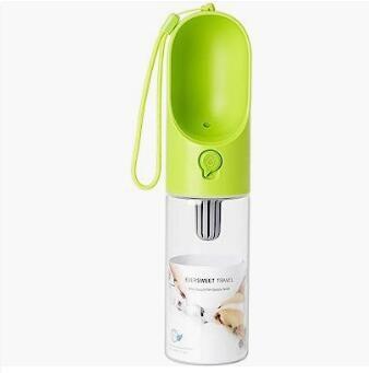Dog Water Bottle for Walking, Pet Water Dispenser Feeder Container Portable with Drinking Cup Bowl Outdoor Hikin