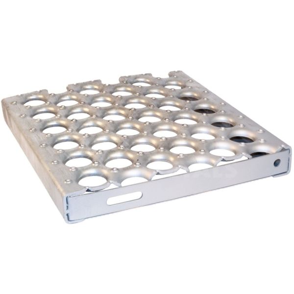 Anti - Skid Punching Plate Mesh , Aluminum Perforated Metal Walkway