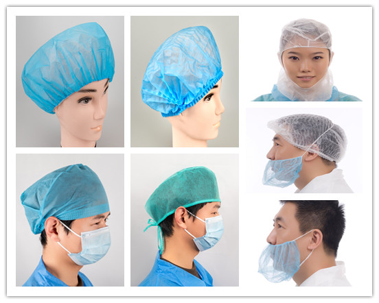 Red de pelo de nylon desechable transpirable para ropa de trabajo de tamaño libre