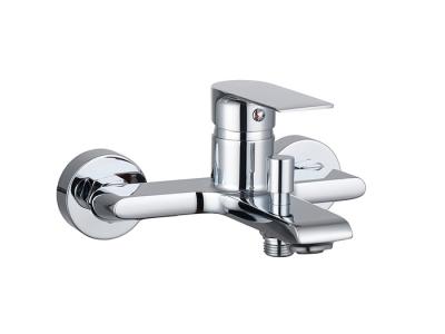 Banho de alavanca única ou misturador de chuveiro banheiro torneira de cobre cromado água fria e quente projetado OEM moderno