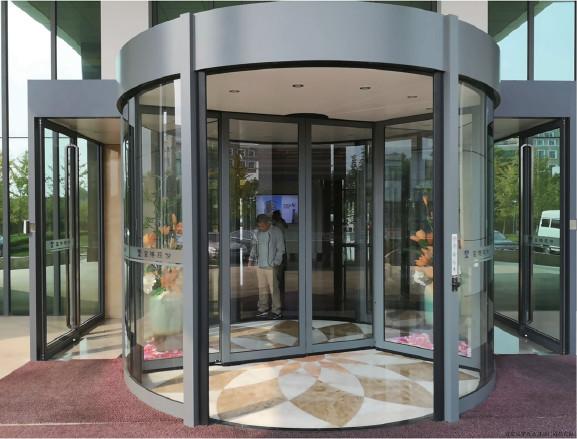 Automatic Revolving glass door