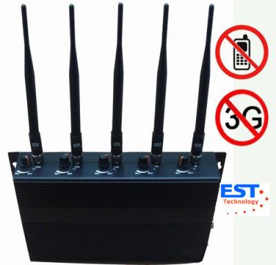 Jammer do sinal do telefone celular do poder superior para as escolas EST-505C com controlo a distância