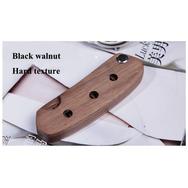 Anti Static Sandalwood Foldable Beard Comb Folding Mustache Comb