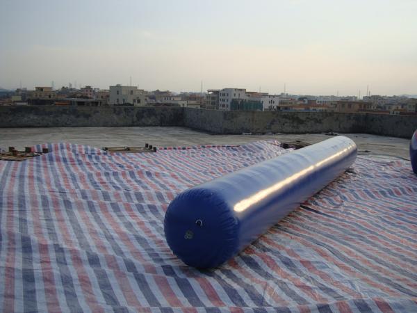 Custom High Density, PVC Tarpaulin Inflatable Paint Bunker Trampoline Combo