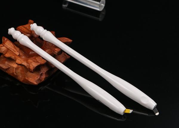 White Disposable PAGODA Adjust Hand Gesture Manual Tattoo Pen 3D Embroidered #17 Curved