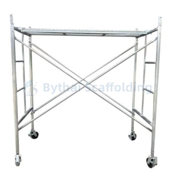 Pre-Galvanized Metal Step Ladder Frame Scaffolding For Commercial And Industrial Use