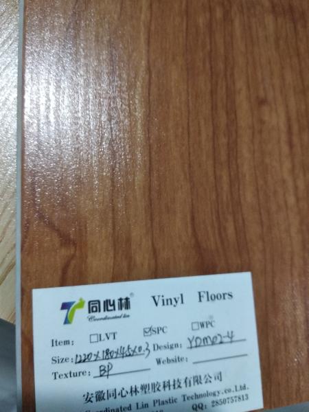 Fireproof Commercial Grade Vinyl Plank Flooring 6.0 Inch / 7.25 Inch Width