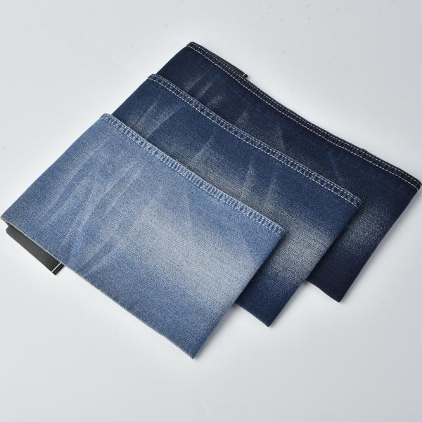 Woven 8.6oz Cotton Polyester Spandex Denim Stretch Denim Material Dark Blue
