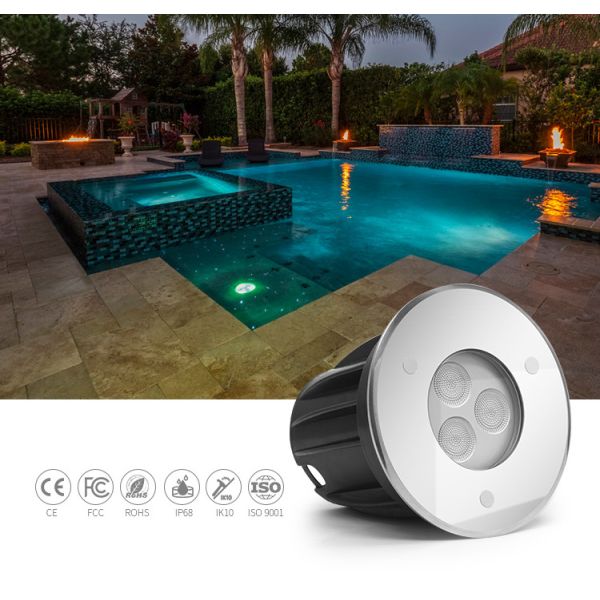 Широкий Shinning угол 3W мини под светом воды, светами приведенными пруда 12V IP68 подводными