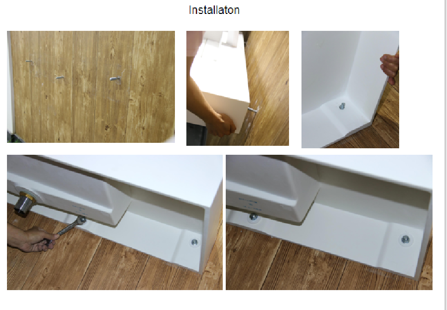 Drilling Wall Hung Bathroom Basins Stain Resistance / Hanging Wash Basin