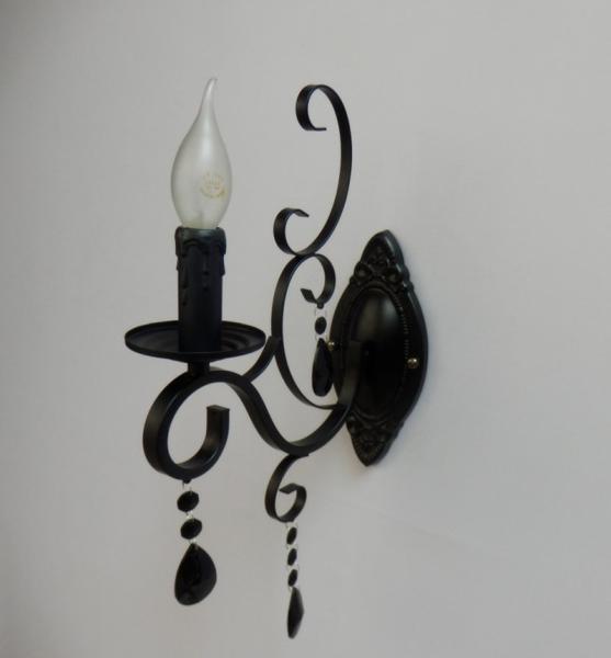 Candle Light Metal Crystal Wall Lamps Single Head E14 Bulb led wall sconces (WH-VR-100)